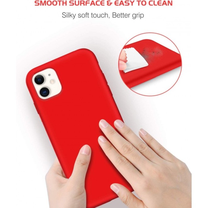 Husa pentru iPhone 11 Rosu , Liquid Silicone iPhone XI marime de  6.1 inch [2]