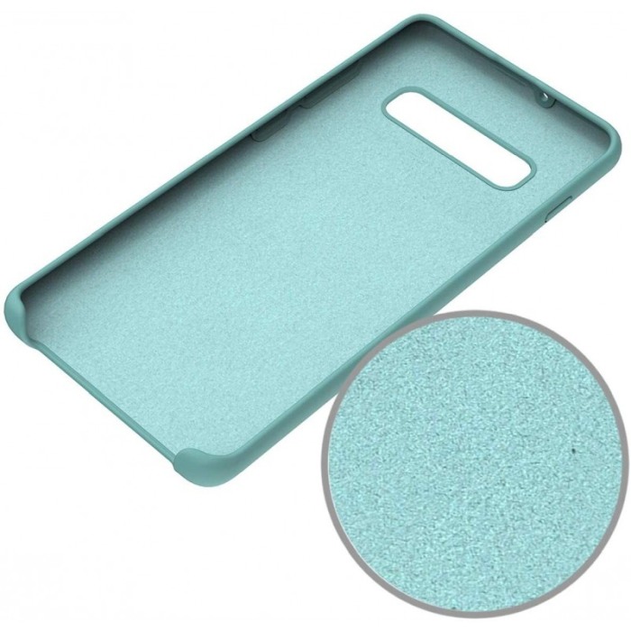 Husa pentru iPhone 11,verde  , captusita cu microfibra, Liquid Silicone marime de  6.1 inch [4]