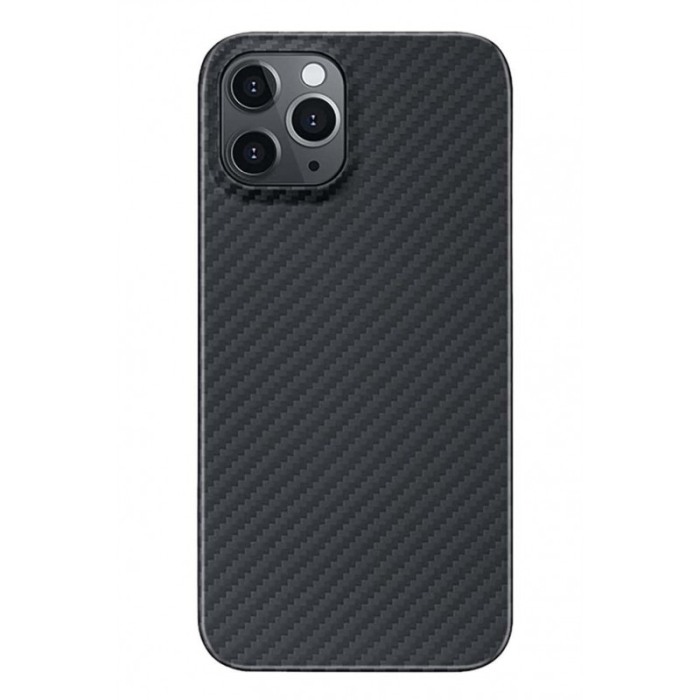 Husa pentru Iphone 12 Max, negru, Liquid Silicone, design modern tip carbon, marime 6.1 inch,Doty [1]