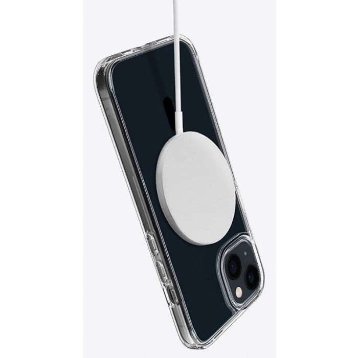Husa pentru iPhone 13 CrystalMagcompatibila incarcatoarelor Qi si accesorilor MagSafe , 6.1 inch [8]