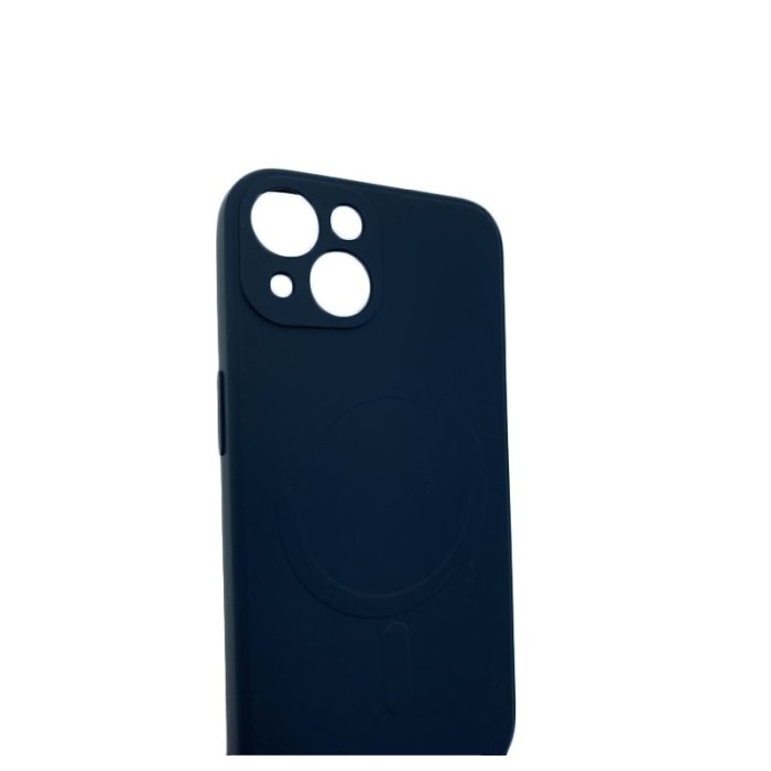 Husa pentru iPhone 13 din silicon, captusita cu microfibra,design modern, negru, marime 6.1 inch [2]