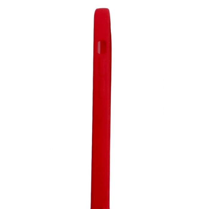 Husa pentru iPhone 13 din silicon, captusita cu microfibra,design modern, rosu, marime 6.1 inch [6]