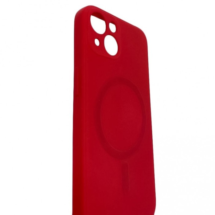 Husa pentru iPhone 13 din silicon, captusita cu microfibra,design modern, rosu, marime 6.1 inch [5]