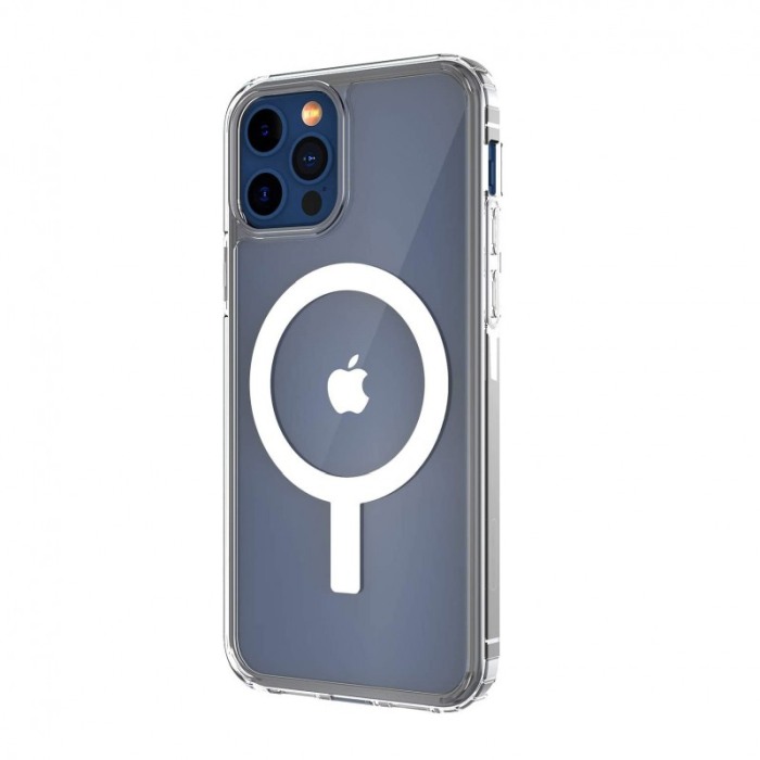Husa pentru iPhone 13 Pro Max CrystalMag, compatibila incarcatoarelor Qi si accesorilor MagSafe , 6.7 inch, transparenta [6]