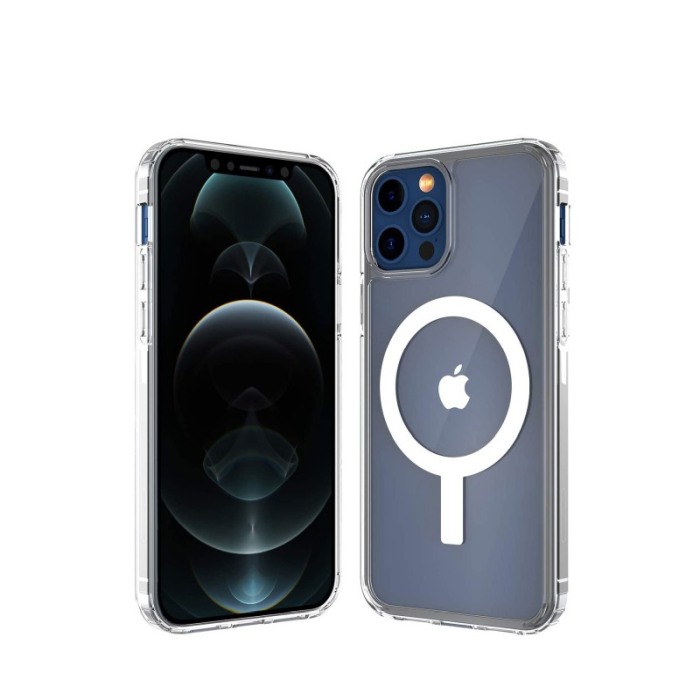 Husa pentru iPhone 13 Pro Max CrystalMag, compatibila incarcatoarelor Qi si accesorilor MagSafe , 6.7 inch, transparenta [1]