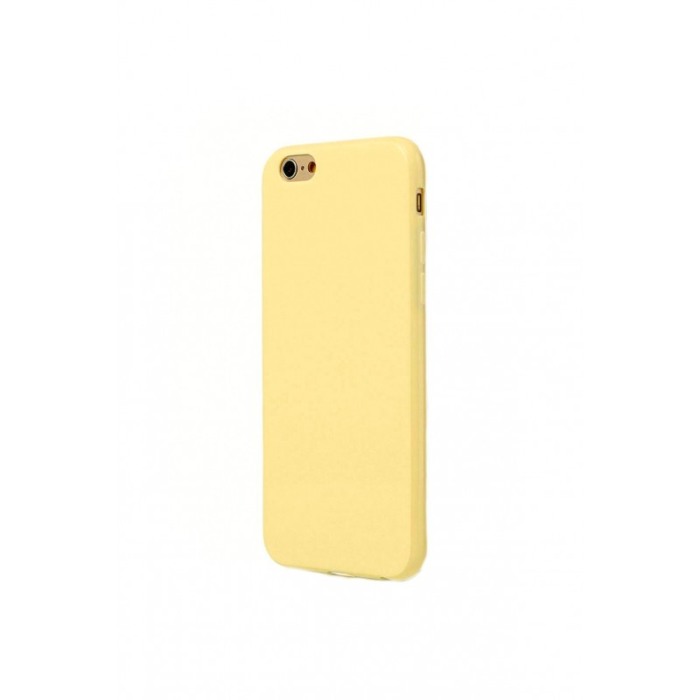 Husa pentru iPhone 8,galben, captusita cu microfibra, Liquid Silicone [2]