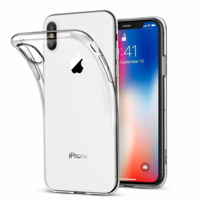 Husa pentru iPhone X , Clear , Liquid Silicone iPhone X [2]