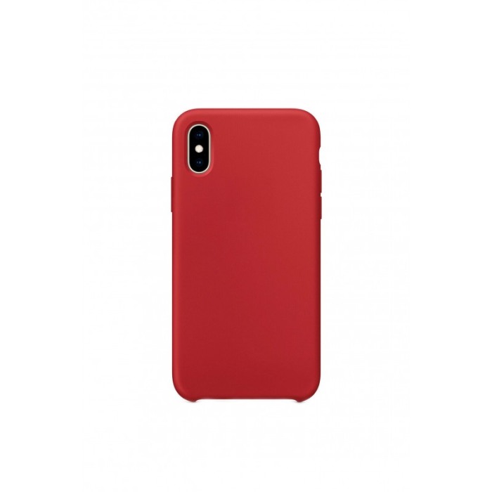 Husa pentru iPhone XR, rosu, captusita cu microfibra, Liquid Silicone, 6.1 inch [1]