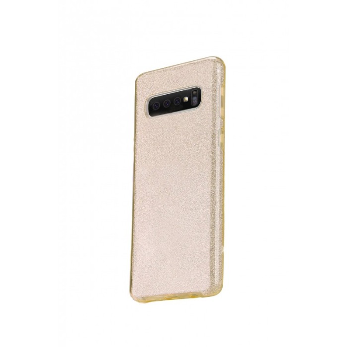 Husa pentru Samsung Galaxy S10 ,Bling Sparklyn, cu Glitter, auriu [5]