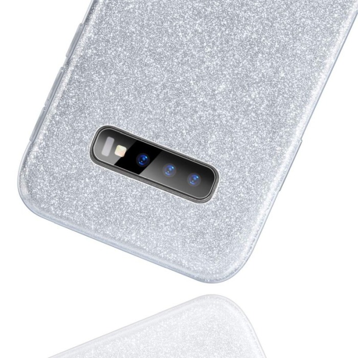 Husa pentru Samsung Galaxy S10E  ,Bling Sparklyn, cu Glitter, argintiu [4]
