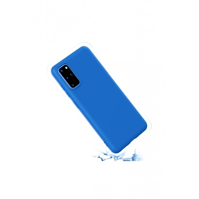 Husa pentru Samsung Galaxy S20 , albastru deschis, Liquid Silicone,captusita cu microfibra,marime 6.2 inch,Doty [3]