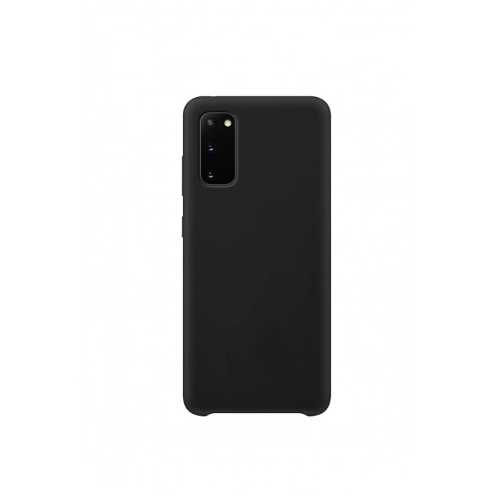 Husa pentru Samsung Galaxy S20 , negru, Liquid Silicone,captusita cu microfibra,  marime 6.2 inch,Doty [4]
