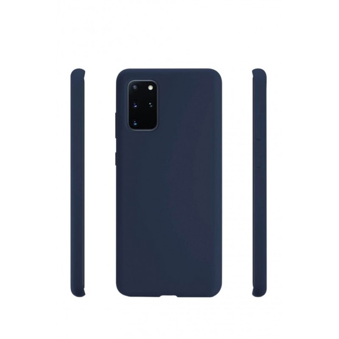 Husa pentru Samsung Galaxy S20 Plus , albastru inchis, Liquid Silicone,captusita cu microfibra,marime 6.7 inch,Doty [2]