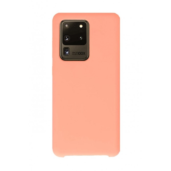 Husa pentru Samsung Galaxy S20 Ultra , corai, Liquid Silicone,captusita cu microfibra,marime 6.9 inch,Doty [5]