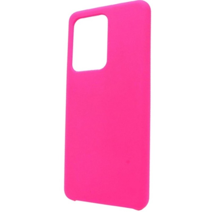 Husa pentru Samsung Galaxy S20 Ultra,roz neon,  captusita cu microfibra, Liquid Silicone, 6.9 inch [2]