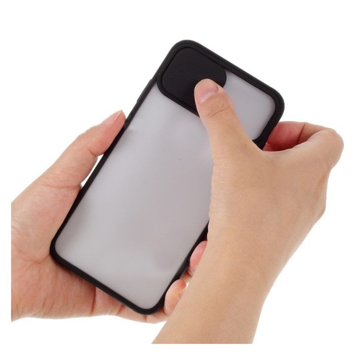 Husa pentru Samsung S20,6.2 inch, subtire , material rezistent, capac glisant pentru protectia camerei, negru,doty [2]
