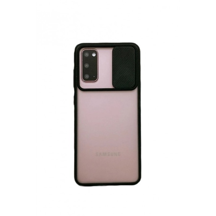 Husa pentru Samsung S20,6.2 inch, subtire , material rezistent, capac glisant pentru protectia camerei, negru,doty [4]