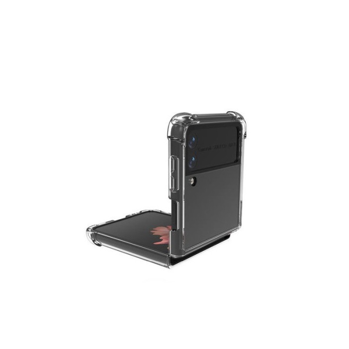 Husa pentru Samsung Z FLip 3, crystal clear, anti soc, protectie dubla, transparent, Doty [2]
