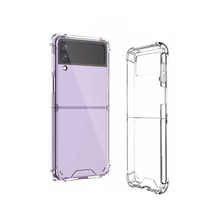 Husa pentru Samsung Z FLip 3, crystal clear, anti soc, protectie dubla, transparent, Doty [6]