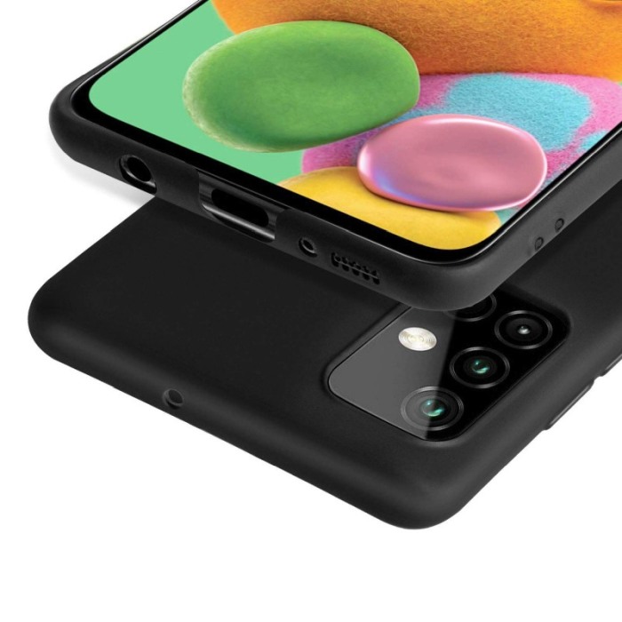 Husa Samsung Galaxy A51 , negru , Liquid Silicone [7]