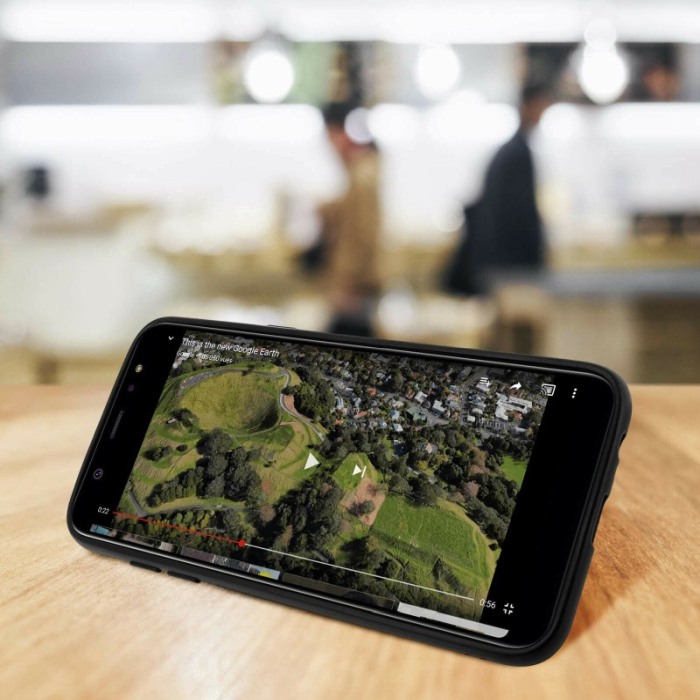 Husa Samsung Galaxy Note 10, cu suport metalic si placuta stativ, Liquid Silicone [3]
