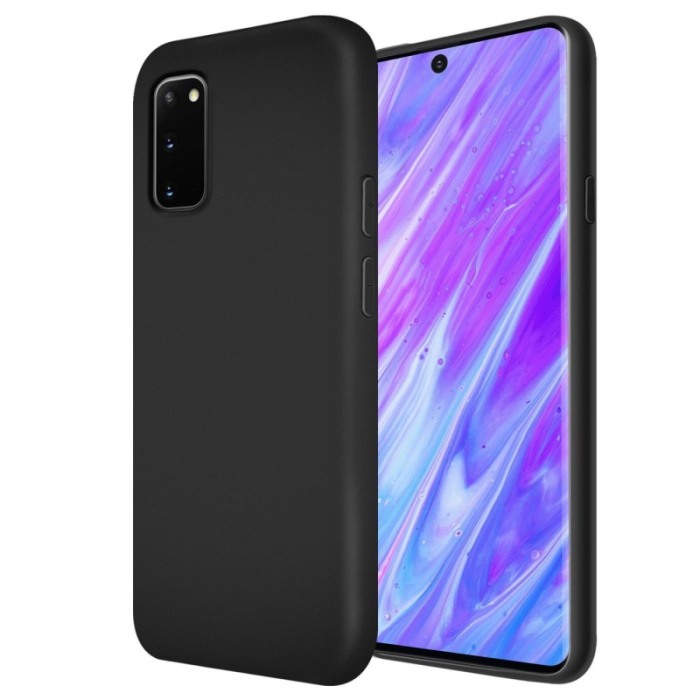 Husa Samsung Galaxy S20 , negru  , Liquid Silicone, marime 6.2 inch [4]