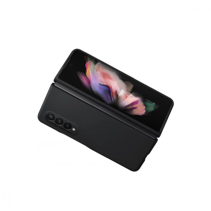 Husa SlimFold compatibila cu Samsung Galaxy Z Fold 3, decupaje precise, material dur, negru [3]