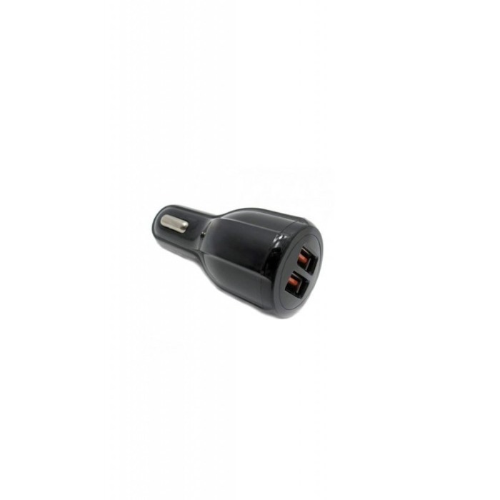 Incarcator auto  2 x USB  , fast charging 2.4 A  , culoare neagra [3]