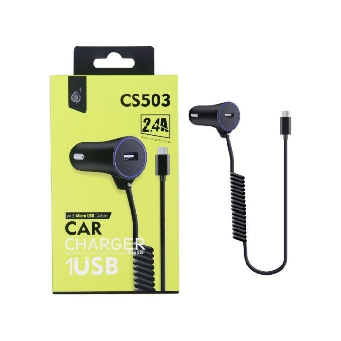Incarcator Auto Oneplus CS503 2.a Amperi Cu Cablu Micro usb + Port Usb Negru [2]