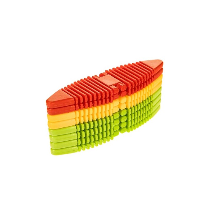 Joc FelxibelBlocks, creativ, cu 8 piese din silicon flexibil cu magnet si inchidere zip, 4 dicuri metalice, Doty® [2]