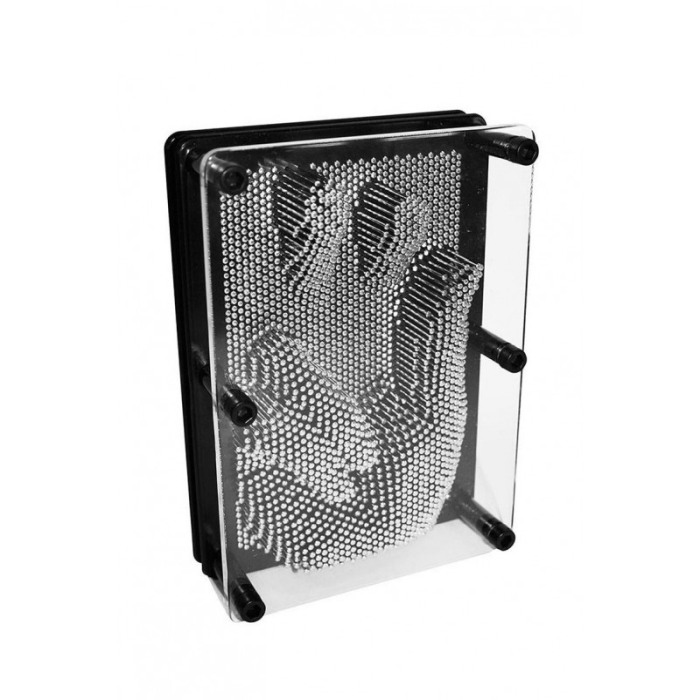 Jucarie 3D Metalic SculptArt, tip tablou, creativa, educativa , negru/argintiu, 18x12 cm [8]