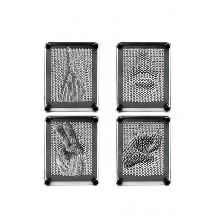 Jucarie 3D Metalic SculptArt, tip tablou, creativa, educativa , negru/argintiu, 25x20 cm [1]
