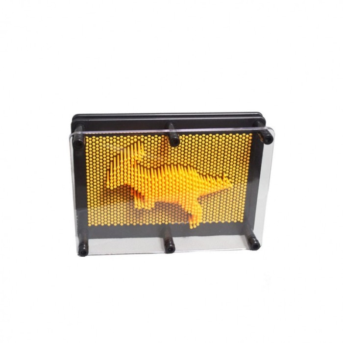 Jucarie 3D SculptArt, tip tablou, creativa, educativa , negru/galben, 18x12 cm [5]