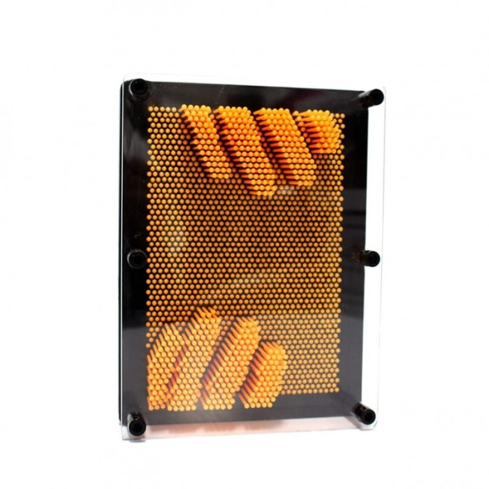 Jucarie 3D SculptArt, tip tablou, creativa, educativa , negru/galben, 18x12 cm [4]