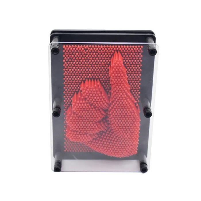 Jucarie 3D SculptArt, tip tablou, creativa, educativa , negru/rosu, 18x12 cm [6]