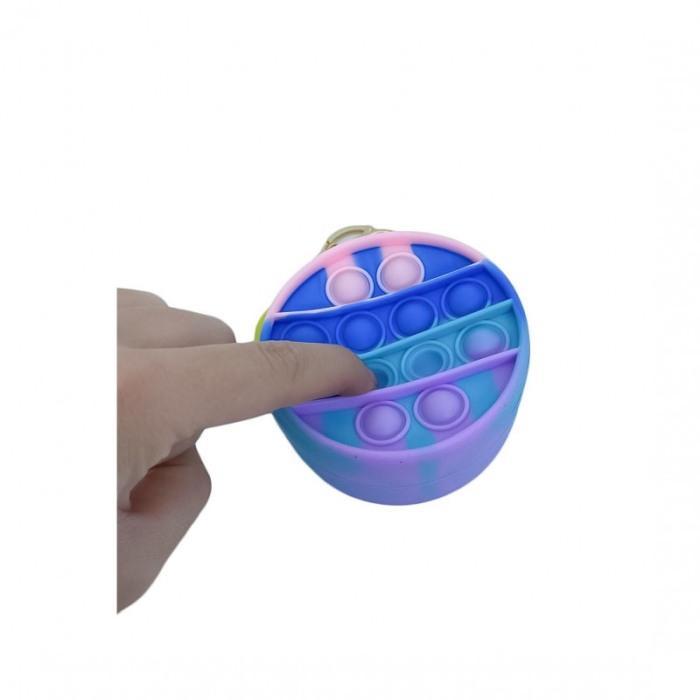 Jucarie antistres Bear Pop ,tip breloc pentru copii, carabina inclusa,interactiva,8 cm , multicolor [2]
