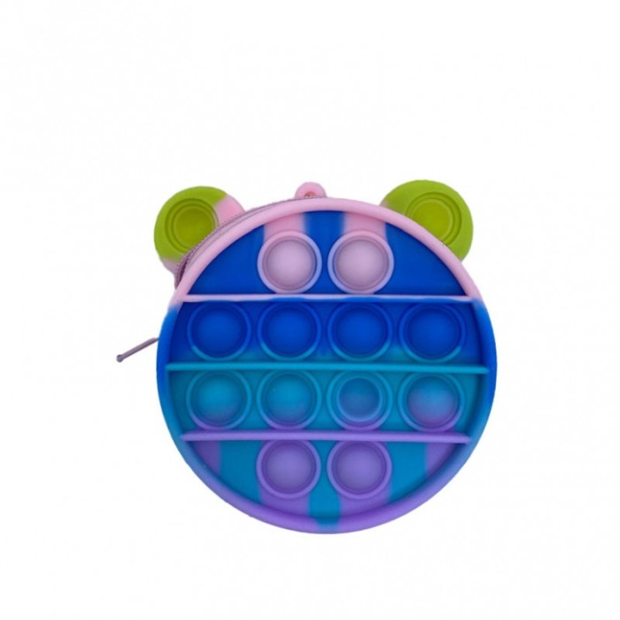 Jucarie antistres Bear Pop ,tip breloc pentru copii, carabina inclusa,interactiva,8 cm , multicolor [4]