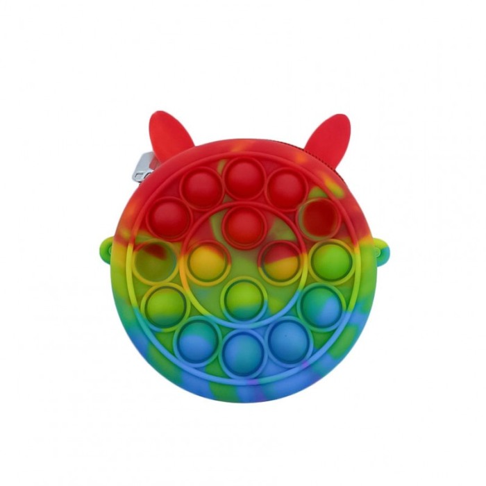 Jucarie antistres Bunny Style Pop,tip gentuta pentru copii, lant inclus,interactiva,10 cm , multicolor, [5]