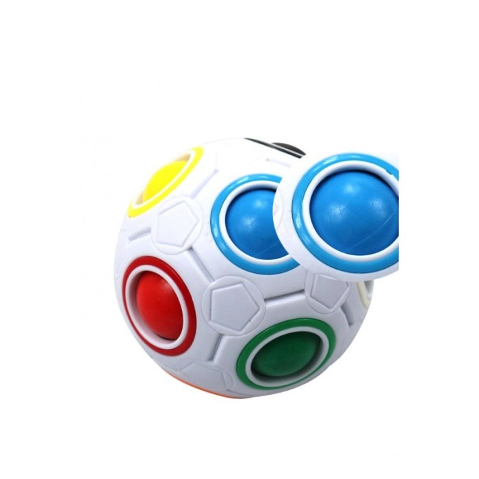 Jucarie antistres Colorful Ball, tip puzzle , interactiv, elibereaza stresul, 7 cm, multicolor [3]