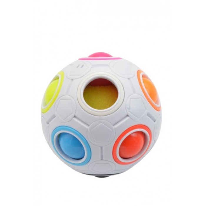 Jucarie antistres Colorful Ball, tip puzzle , interactiv, elibereaza stresul, 7 cm, multicolor [2]
