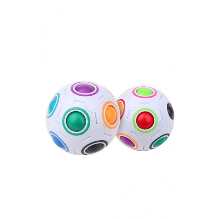 Jucarie antistres Colorful Ball, tip puzzle , interactiv, elibereaza stresul, 7 cm, multicolor [6]