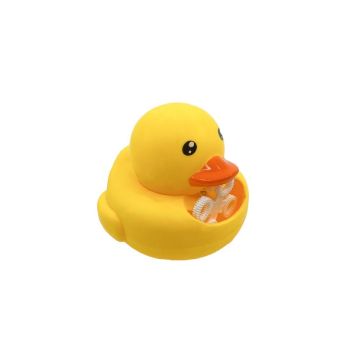 Jucarie automata de facut baloane Ride Duck, interactiva, pentru bicicleta, usor de montat, galben, 13x12 cm [7]