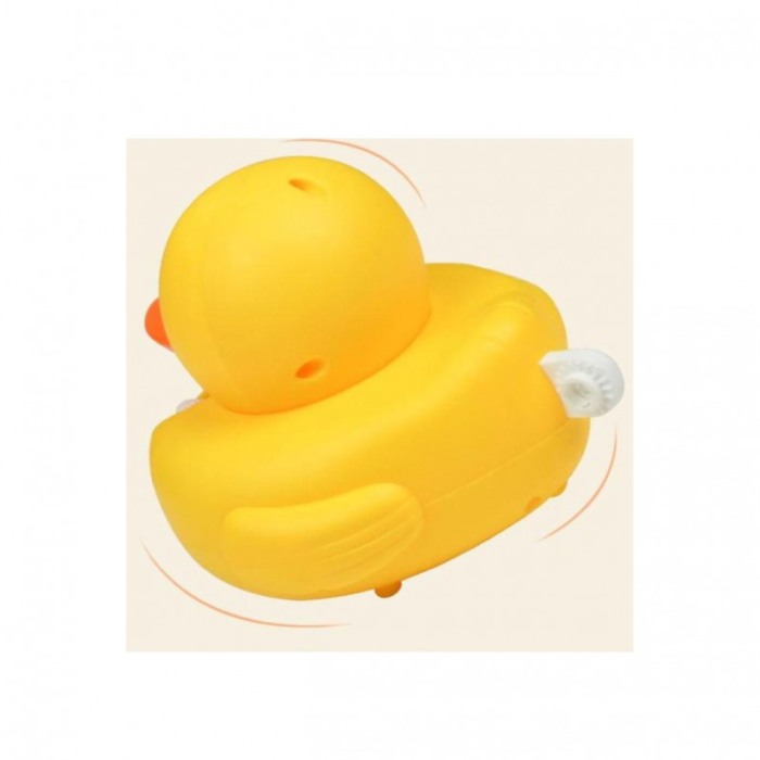 Jucarie automata de facut baloane Ride Duck, interactiva, pentru bicicleta, usor de montat, galben, 13x12 cm [6]