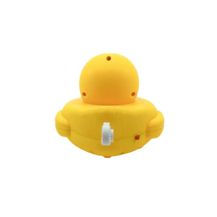 Jucarie automata de facut baloane Ride Duck, interactiva, pentru bicicleta, usor de montat, galben, 13x12 cm [3]
