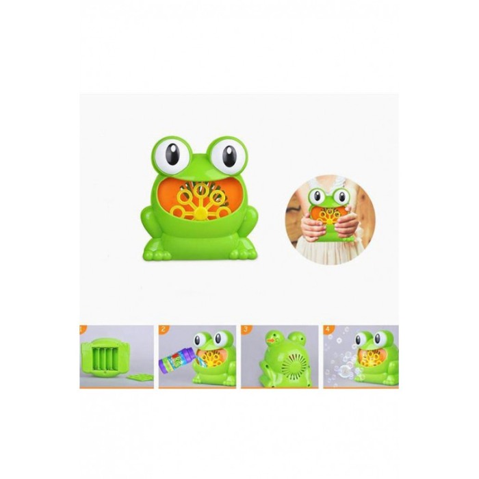 Jucarie Bubble Frog de facut baloane, model broscuta, solutie inclusa 118 ml, 13 x 12 cm, verde, Doty® [4]