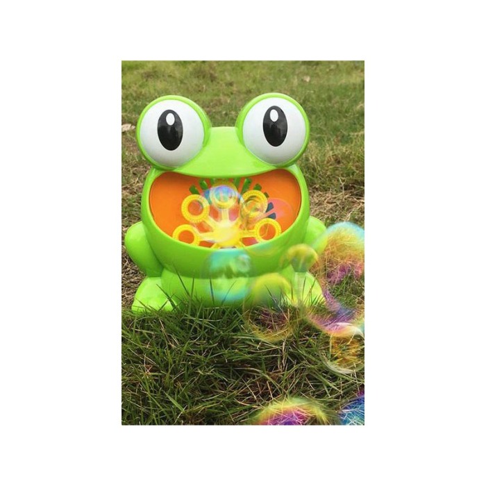 Jucarie Bubble Frog de facut baloane, model broscuta, solutie inclusa 118 ml, 13 x 12 cm, verde, Doty® [2]
