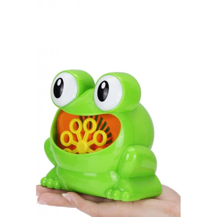 Jucarie Bubble Frog de facut baloane, model broscuta, solutie inclusa 118 ml, 13 x 12 cm, verde, Doty® [3]