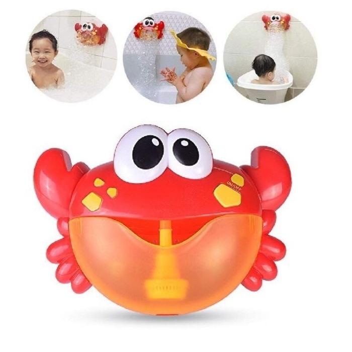 Jucarie crab de facut baloane, cu efecte luminoase si sonore,cutia cu baterii rezistenta la apa,rosu, Doty [4]