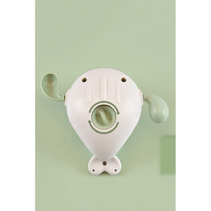 Jucarie de baie distractiva LittleSwimmer, forma balena, nu necesita baterii, 11 cm, verde, Doty®️ [6]