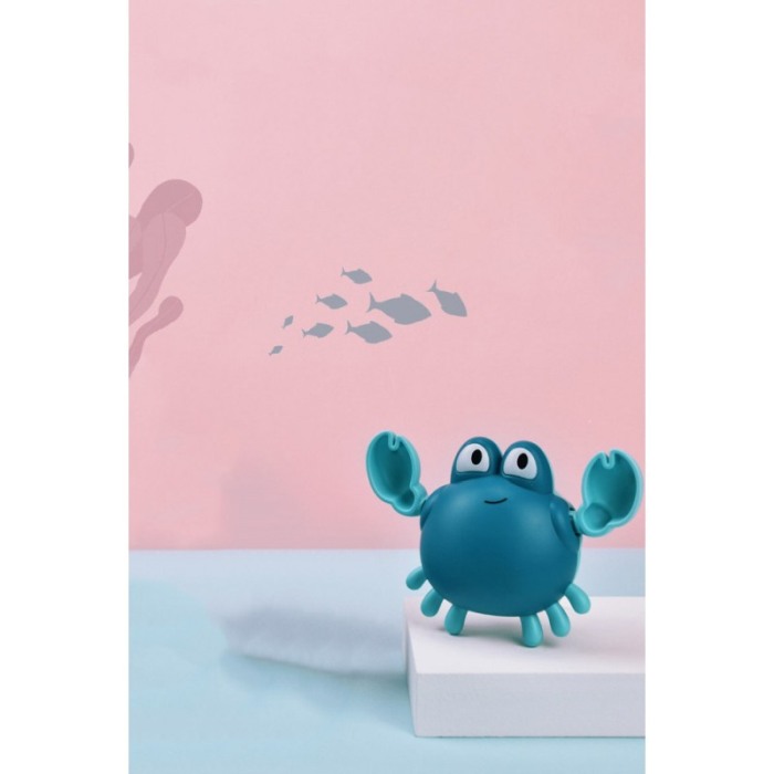 Jucarie de baie distractiva LittleSwimmer, forma crab, nu necesita baterii, 13 cm, albastru, Doty®️ [2]